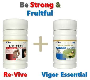 Revive and Vigor Essential will boost erection, prolong sexual act, and increase sperm count & quality.